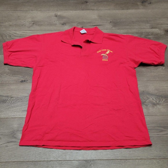 Vintage Gold Coast Classic Shirt Men Extra Large Red Polo Y2k San Diego Football - Picture 2 of 8